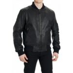 Μπουφάν Δερμάτινο Aviator Falcon Μαύρο - PANDO MOTO