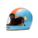 Κράνος Full Face Fullmoon 2 Blue Orange ECE 22.06 - MARKO HELMETS