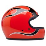 Κράνος Full Face Gringo Comp Orange Flames ECE 22.06 - BILTWELL