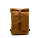 Δερμάτινη Πλαϊνή Τσάντα Μηχανής Mini pannier 3.3Lt Tan - TRIP MACHINE