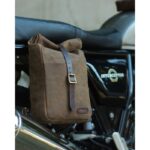 Δερμάτινη Πλαϊνή Τσάντα Μηχανής Mini pannier 3.3Lt Tobacco - TRIP MACHINE - Image 3