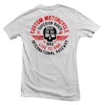 T-shirt 'LIVE TO RIDE' Λευκό - GASOLINE