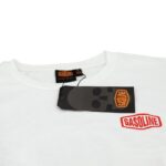 T-shirt 'LIVE TO RIDE' Λευκό - GASOLINE - Image 4