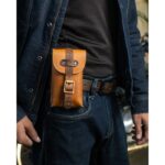 Δερμάτινη Βοηθητική Θήκη Moto Exclusive Tan - TRIP MACHINE - Image 3