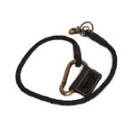 Δερμάτινο Πλεκτό Μπρελόκ κλειδιών Braided Black - TRIP MACHINE