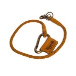 Δερμάτινο Πλεκτό Μπρελόκ κλειδιών Braided Tan - TRIP MACHINE