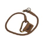 Δερμάτινο Πλεκτό Μπρελόκ κλειδιών Braided Tobacco - TRIP MACHINE