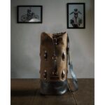 Δερμάτινος Σάκος Ρολό Military Duffel Tobacco - TRIP MACHINE - Image 2