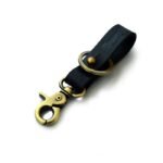 Μπρελόκ Fob κλειδιών Δερμάτινο Black/Antique Gold - TRIP MACHINE