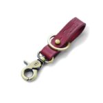 Μπρελόκ Fob κλειδιών Δερμάτινο Cherry/Antique Gold - TRIP MACHINE