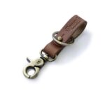 Δερμάτινο Μπρελόκ Fob κλειδιών Tan/Antique Gold - TRIP MACHINE