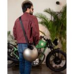 Δερμάτινη Ζώνη Μεταφοράς Κράνους Black - TRIP MACHINE - Image 3