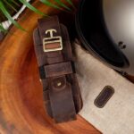 Δερμάτινη Ζώνη Μεταφοράς Κράνους Mocha - TRIP MACHINE - Image 2