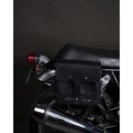 Δερμάτινη Πλαϊνή Τσάντα Μηχανής Messenger Bag Black - TRIP MACHINE - Image 4