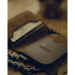 Δερμάτινο Suede Πορτοφόλι Moto Tobacco - TRIP MACHINE - Image 3