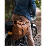 Δερμάτινος Πλαϊνός Σάκος Outlaw 17Lt Tan - TRIP MACHINE - Image 2