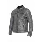 Μπουφάν Δερμάτινο καλοκαιρινό Storm Grey - JOHN DOE - Image 2