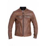 Μπουφάν Δερμάτινο καλοκαιρινό Storm Tobacco - JOHN DOE