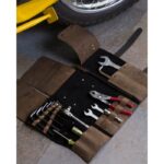 Δερμάτινη Suede Εργαλειοθήκη Tool Roll Black/Tobacco - TRIP MACHINE - Image 2