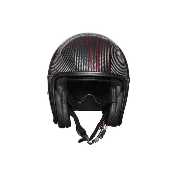 Κράνος Jet Vintage Platinum Edition Carbon Ex Red ECE 22.06 - PREMIER - Image 2