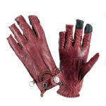 Δερμάτινα Γυναικεία Γάντια Second Skin Burgundy - BY CITY