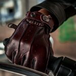 Δερμάτινα Γυναικεία Γάντια Second Skin Burgundy - BY CITY - Image 2