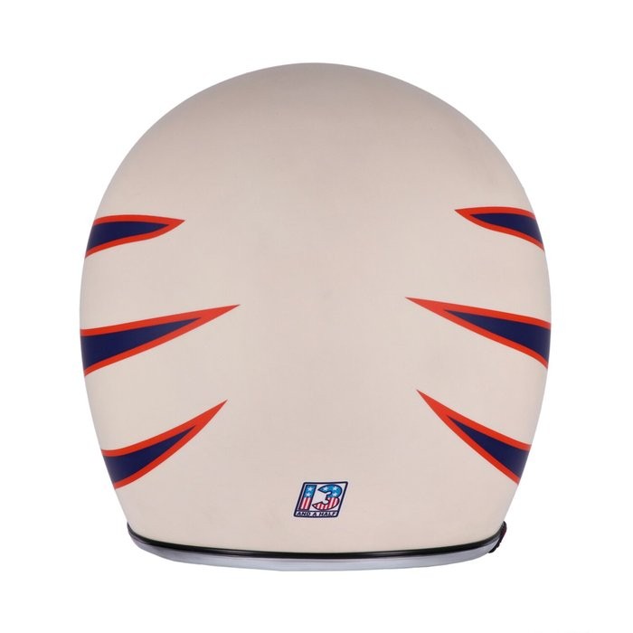 Κράνος Jet Skull Bucket Superior Vintage White ECE 22.06 - 13 AND A HALF - Image 4