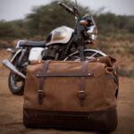 Δερμάτινος Σάκος Roll-Top Outlaw Rogue Duffel 70Lt Tobacco - TRIP MACHINE - Image 4