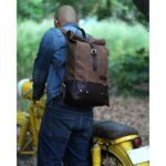 Δερμάτινο Σακίδιο Πλάτης Roll-Top Tobacco - TRIP MACHINE - Image 3