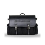 Σετ Πλαϊνές Δερμάτινες Βαλίτσες Expedition Black - TRIP MACHINE