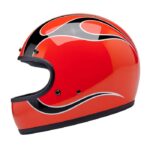 Κράνος Full Face Gringo Comp Orange Flames ECE 22.06 - BILTWELL - Image 3