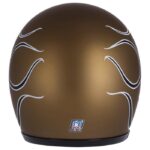 Κράνος Jet Skull Bucket Flames Matt Gold ECE 22.06 - 13 AND A HALF - Image 3