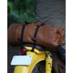 Δερμάτινος Σάκος Ρολό Military Duffel Tan - TRIP MACHINE - Image 4