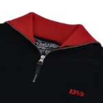 Πουλόβερ Half-Zip Outlaw Black & Red - 13 AND A HALF - Image 4