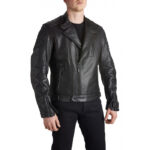 Μπουφάν Δερμάτινο Twin Leather Μαύρο - PANDO MOTO