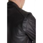 Μπουφάν Δερμάτινο Twin Leather Μαύρο - PANDO MOTO - Image 4