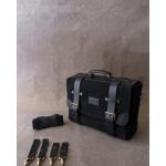 Δερμάτινη Πλαϊνή Βαλίτσα Warrior Black - TRIP MACHINE - Image 3
