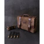 Δερμάτινη Πλαϊνή Βαλίτσα Warrior Tobacco - TRIP MACHINE - Image 3